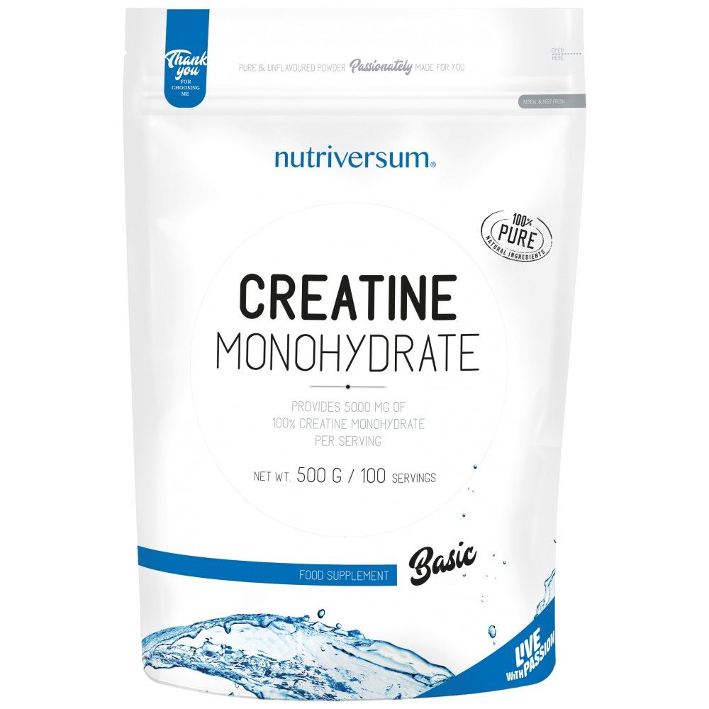 Poudre de monohydrate de créatine - 500 grammes