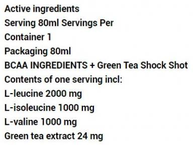 BCAA Shock + Green Tea - 80 ml