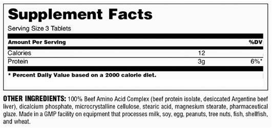 100% Rëndfleesch Amino - 200 Pëllen