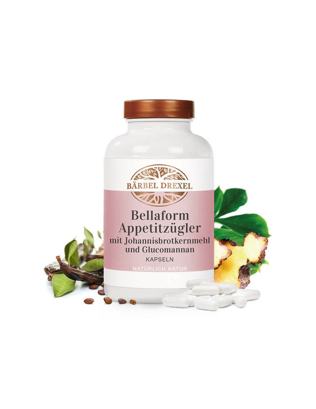 Bellaform Appetitzügler mit Johannisbrotkernmehl und Glucomannan/ Глюкоманан с рожков, 180 капсули Bärbel Drexel - Feel You