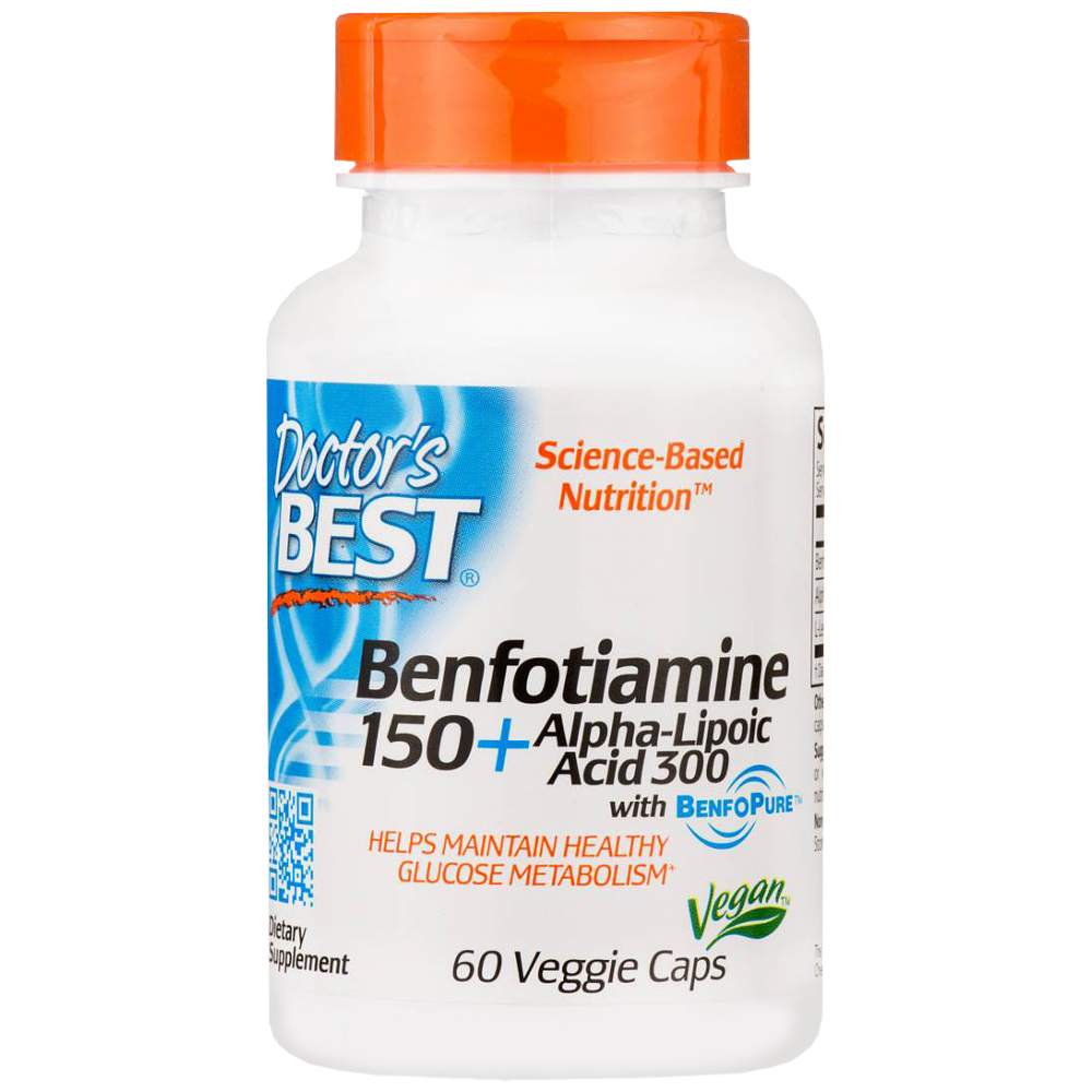 Best Benfotimine 150 mg + Alpha Lipoic Acid 300 mg - 60 capsules