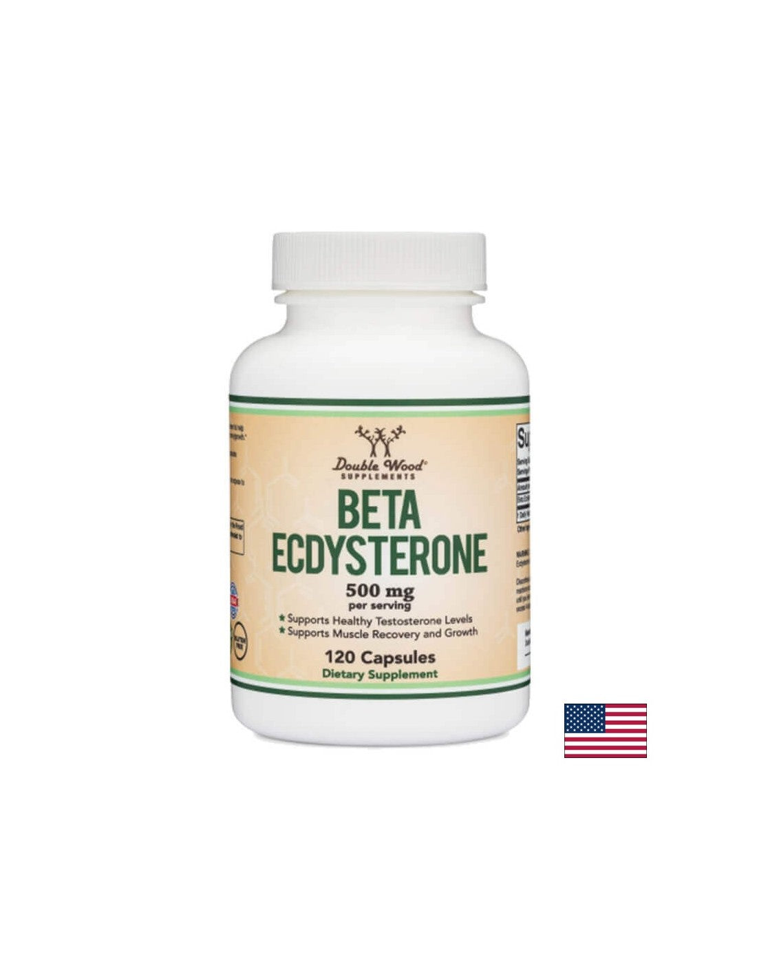 Beta ecdysteron/ Beta ecdysteron, 500 mg, 120 capsule Double Wood
