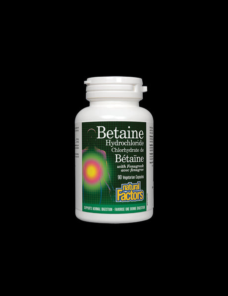 Betaine Hydrochloride with Fenugreek 500 mg - 90 капсули - Feel You