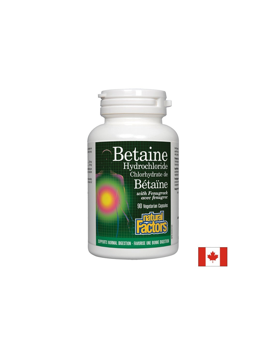 Betaine Hydrochlorid mat Fenugrek 500 mg - 90 Kapselen