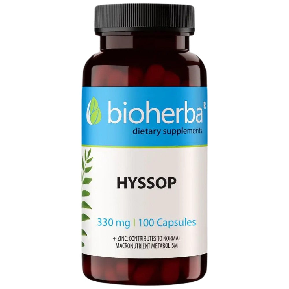 „Hyssop Herb 330 mg“ - 100 kapsulių