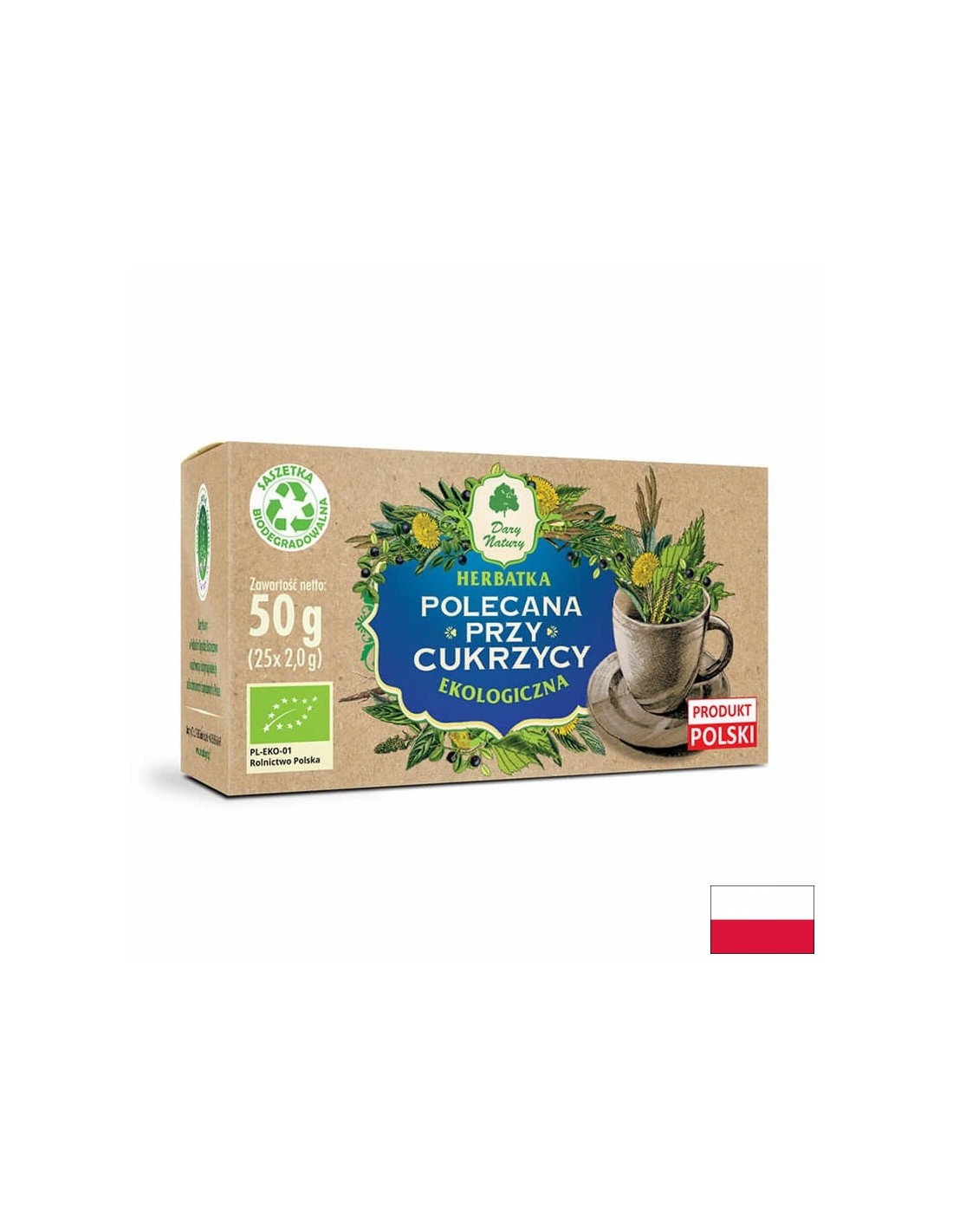 Herbal Tea for Diabetes Bio, 25 packets