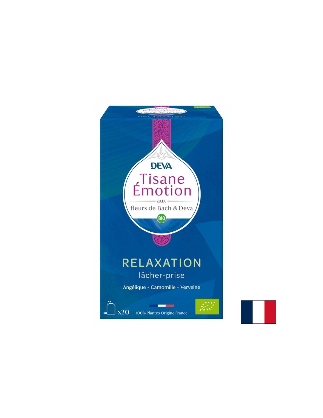 Herbal tea for relaxation (with floral elixirs according to Dr. Bach's method), 20 filter bags