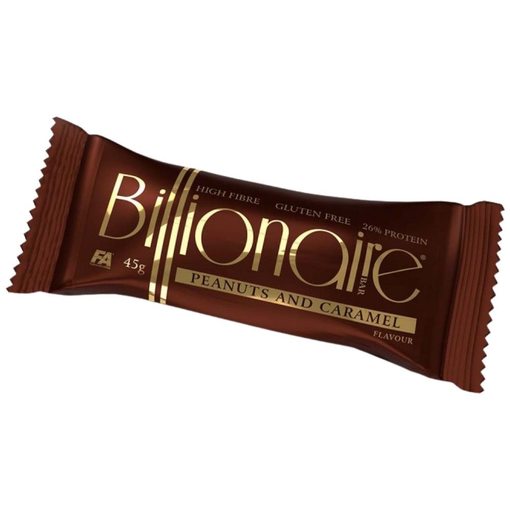 Bar milliardaire | Fiber ~ Gluten sans gluten ~ barre protéique - 45 grammes