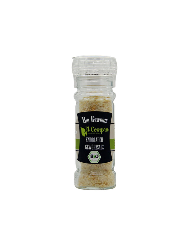 Bio Knoblauch Gewursalz - Био индийска сол с чесън, 65 g El Compra - Feel You