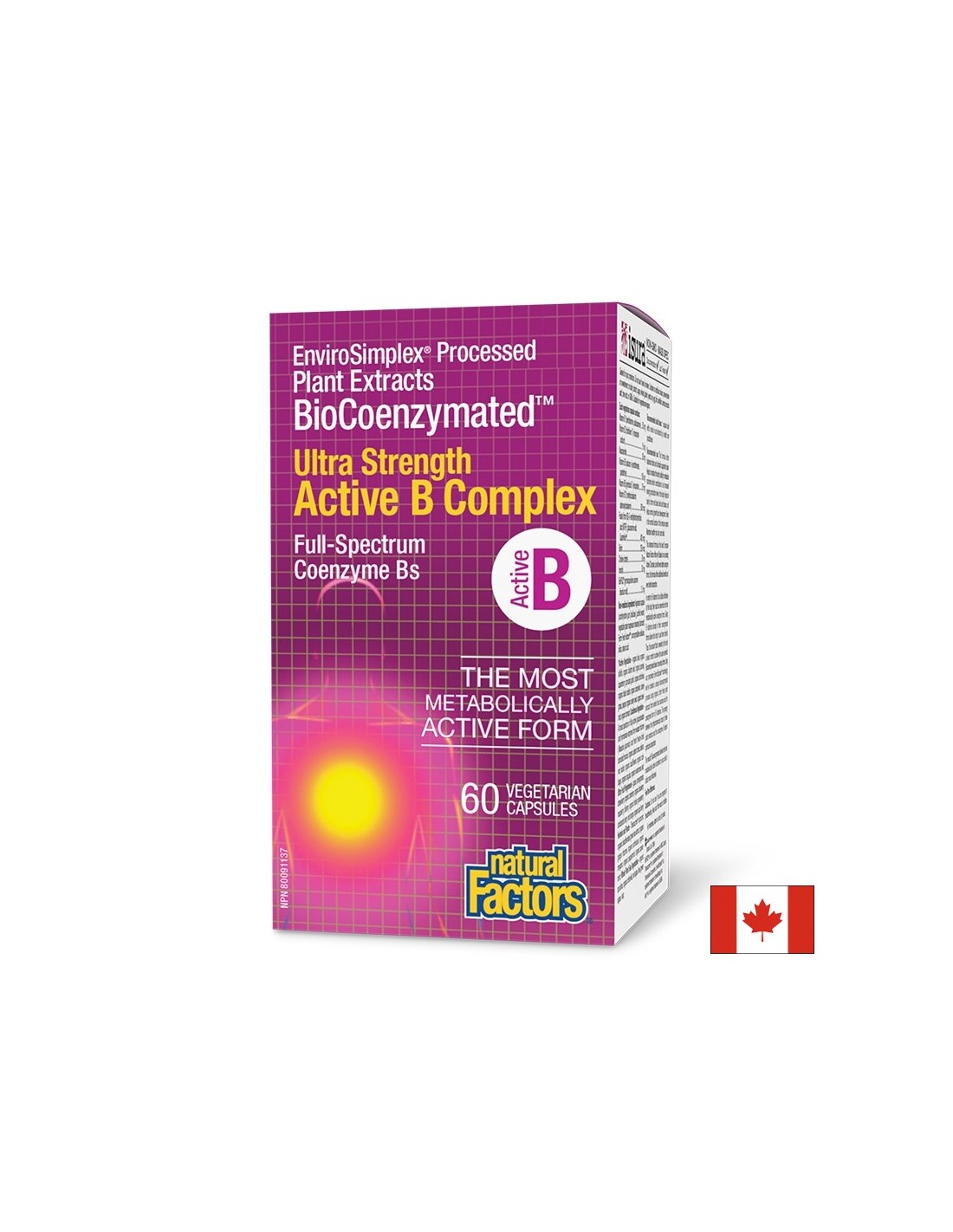 Biocoenzymated ™ Active B-Complex Ultra Strinding, 60 V Cápsulas
