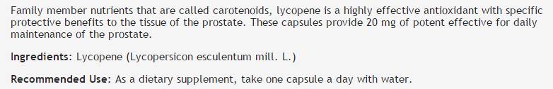 Lycopene 20 mg - 60 капсули