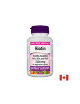 Biotin / Biotin, 5000 mcg, 60 Webber natierlech Kapselen
