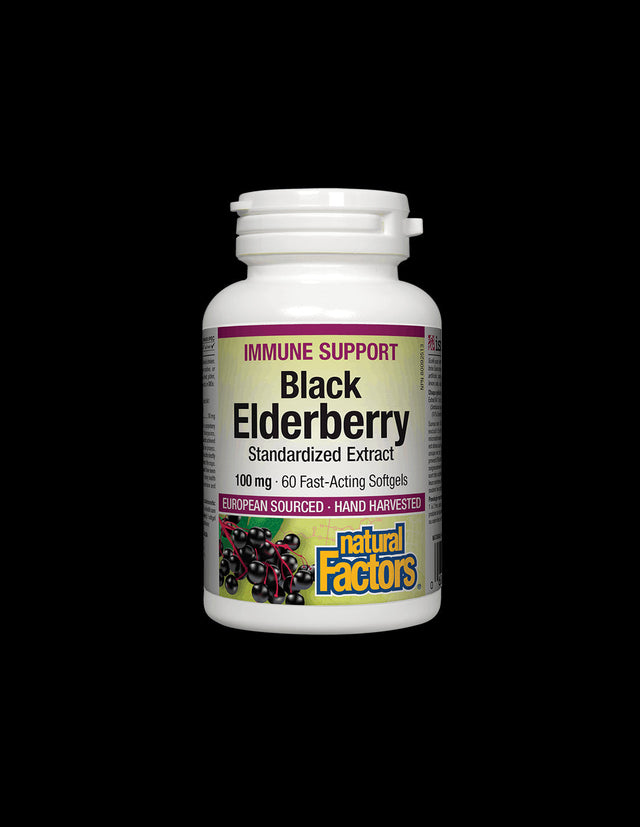 Black Elderberry Standardized Extract 100 mg - 60 Гел капсули - Feel You