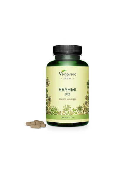 Brahmi BIO – Bacopa Monieri БИО - Брахми – Бакопа Мониери, 180 таблетки Vegavero - Feel You