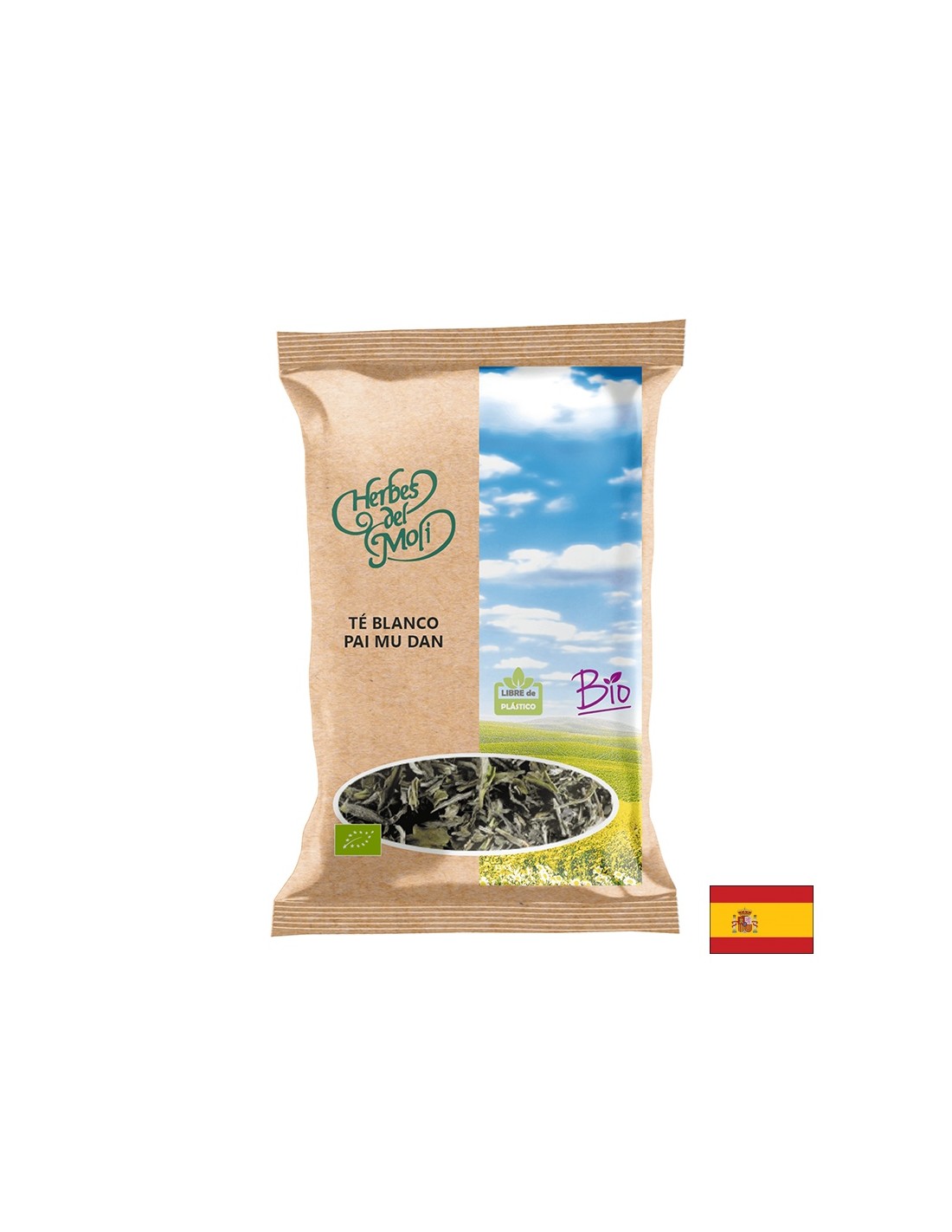 White tea Bio - Pai Mu Dan, 30 g Herbes del Moli