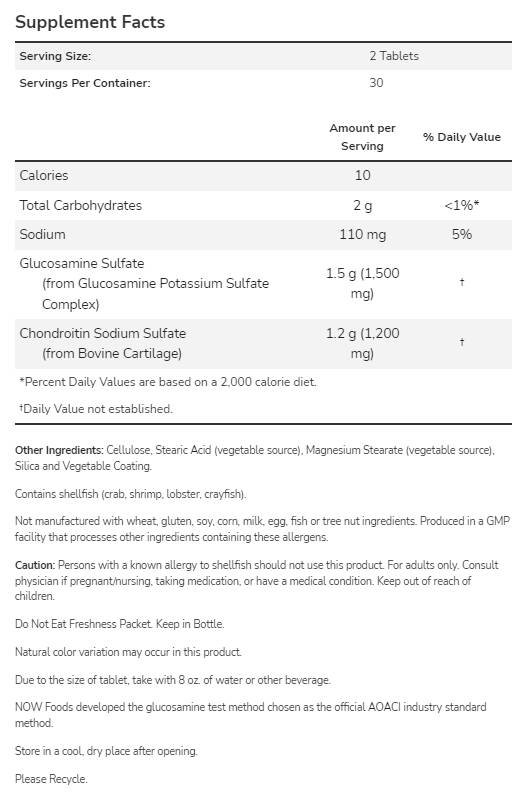 Glükosamiin ja kondroitiin / lisatugevus - 240 tabletti