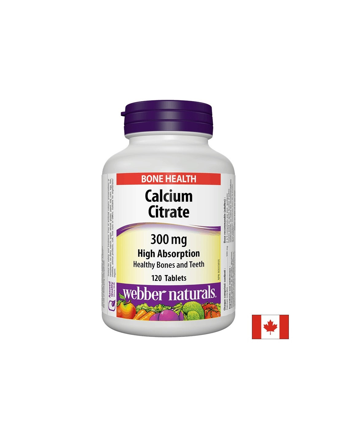 Kalzium Citrat / Kalzium zitéiert, 300 mg, 120 Pëllen