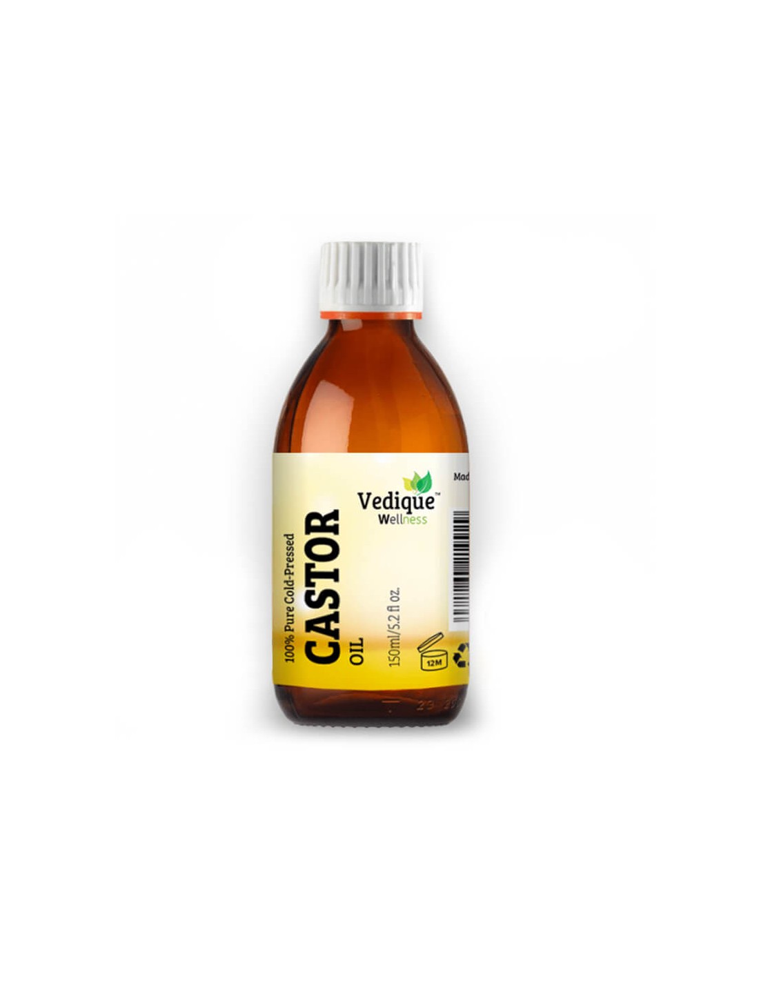 Рициново масло (Castor Oil) - при запек, за супер коса и кожа, 150 ml - Feel You