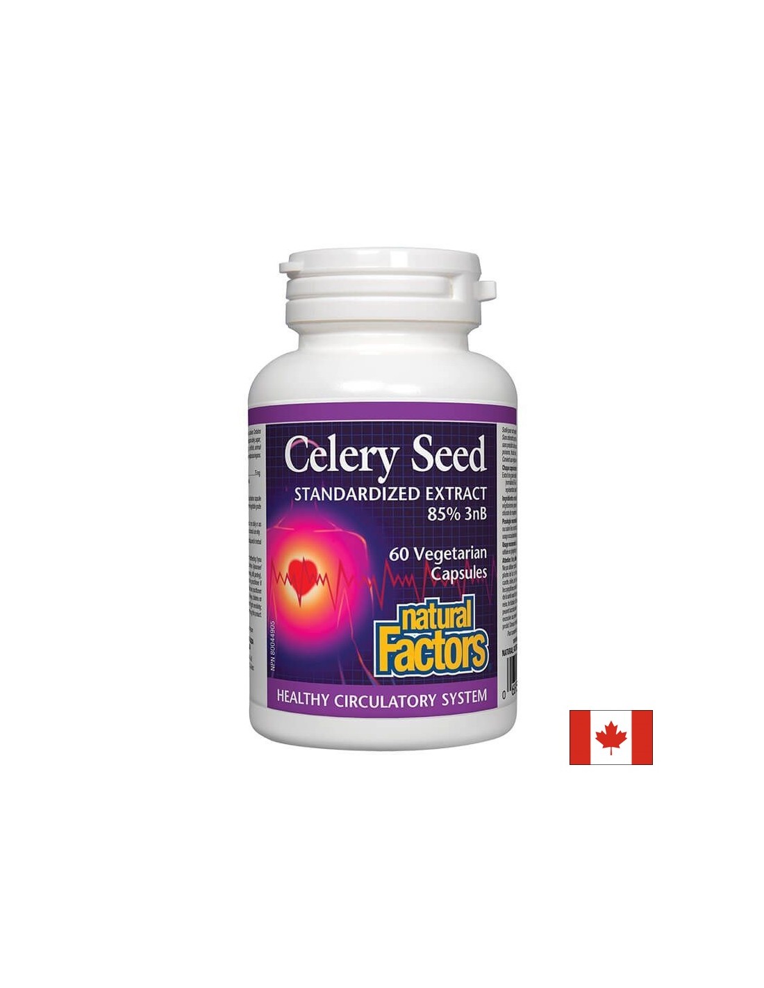 Celery Seed Standardized Extract 85% 3nB 75 mg - 60 capsules