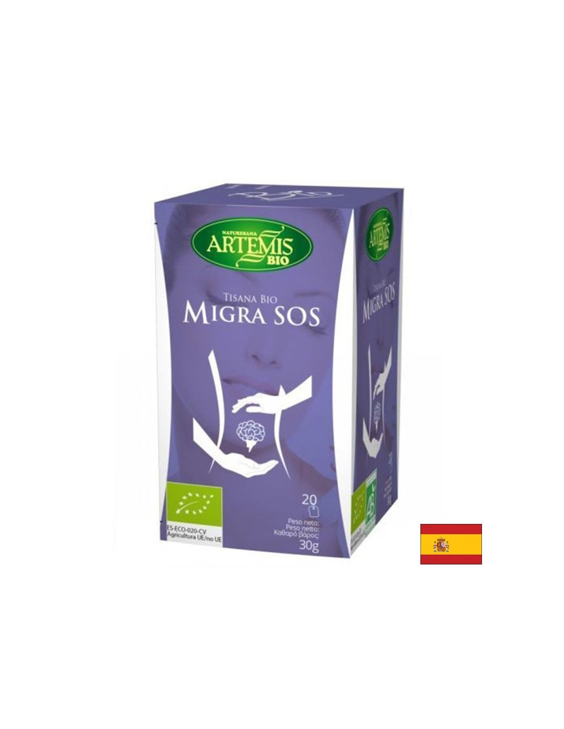 Migraine tea Bio, 20 filter bags x 30 g