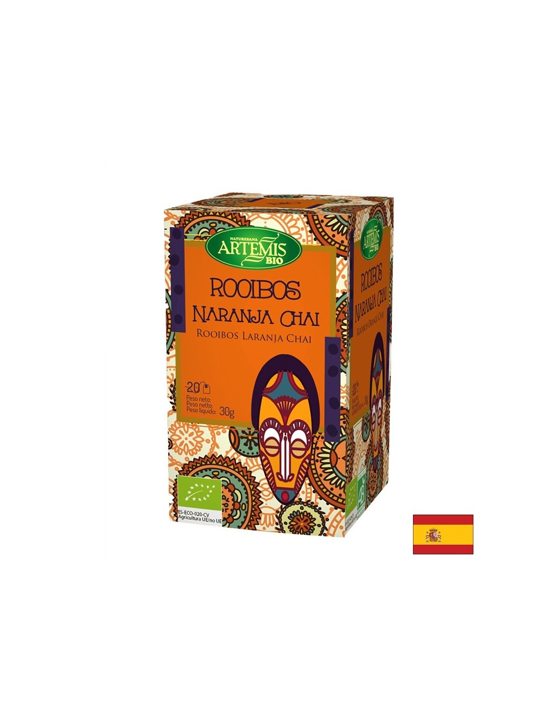 Rooibos tea with orange, 20 filter bags Herbes del Moli