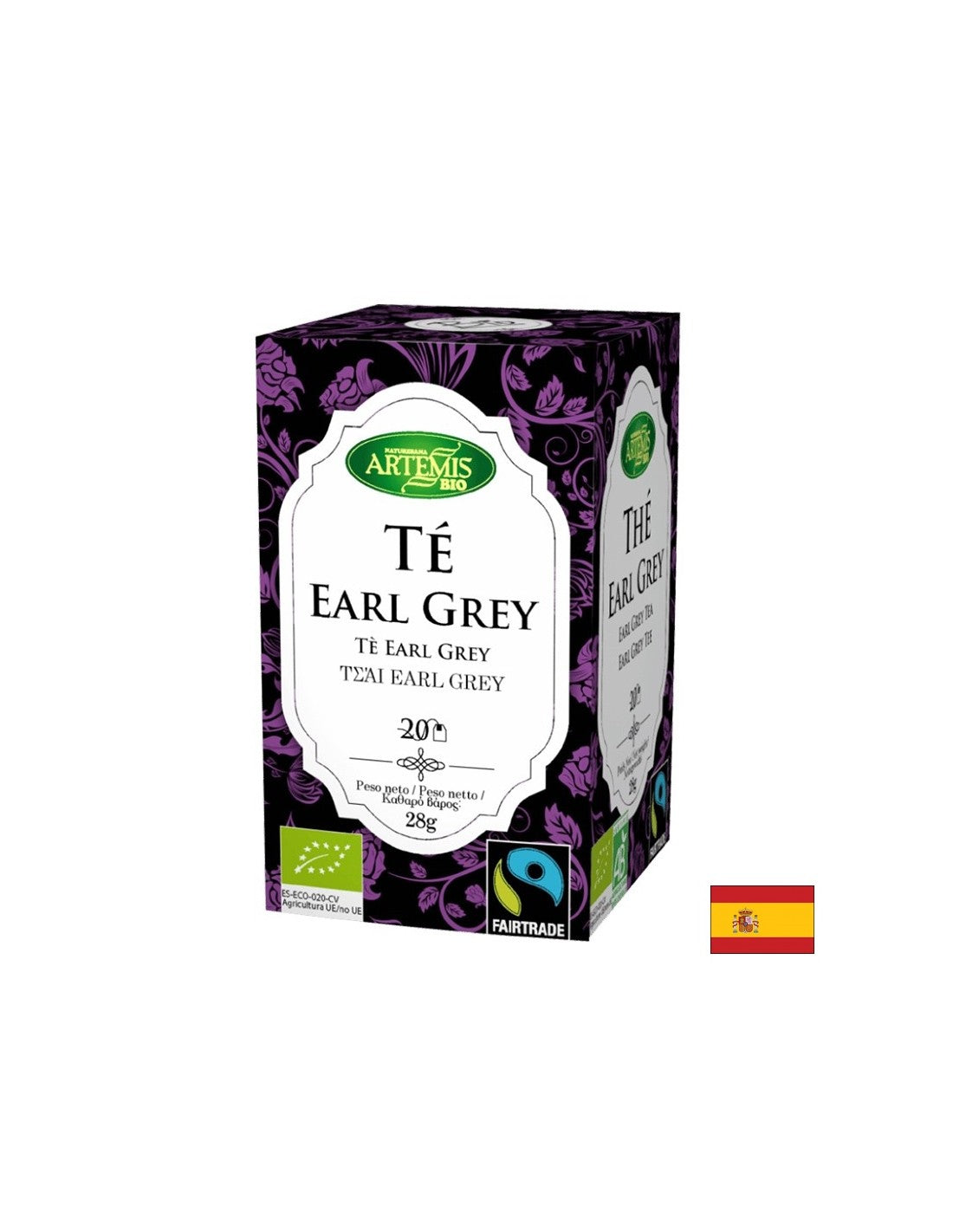 Black tea with bergamot, BIO, 20 filter bags