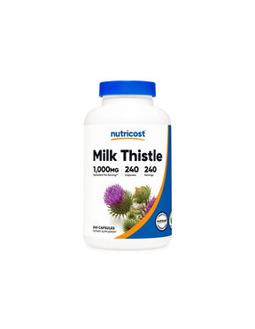 Liver and bile - milk thistle, 250 mg x 240 capsules - Nutra Best Europe