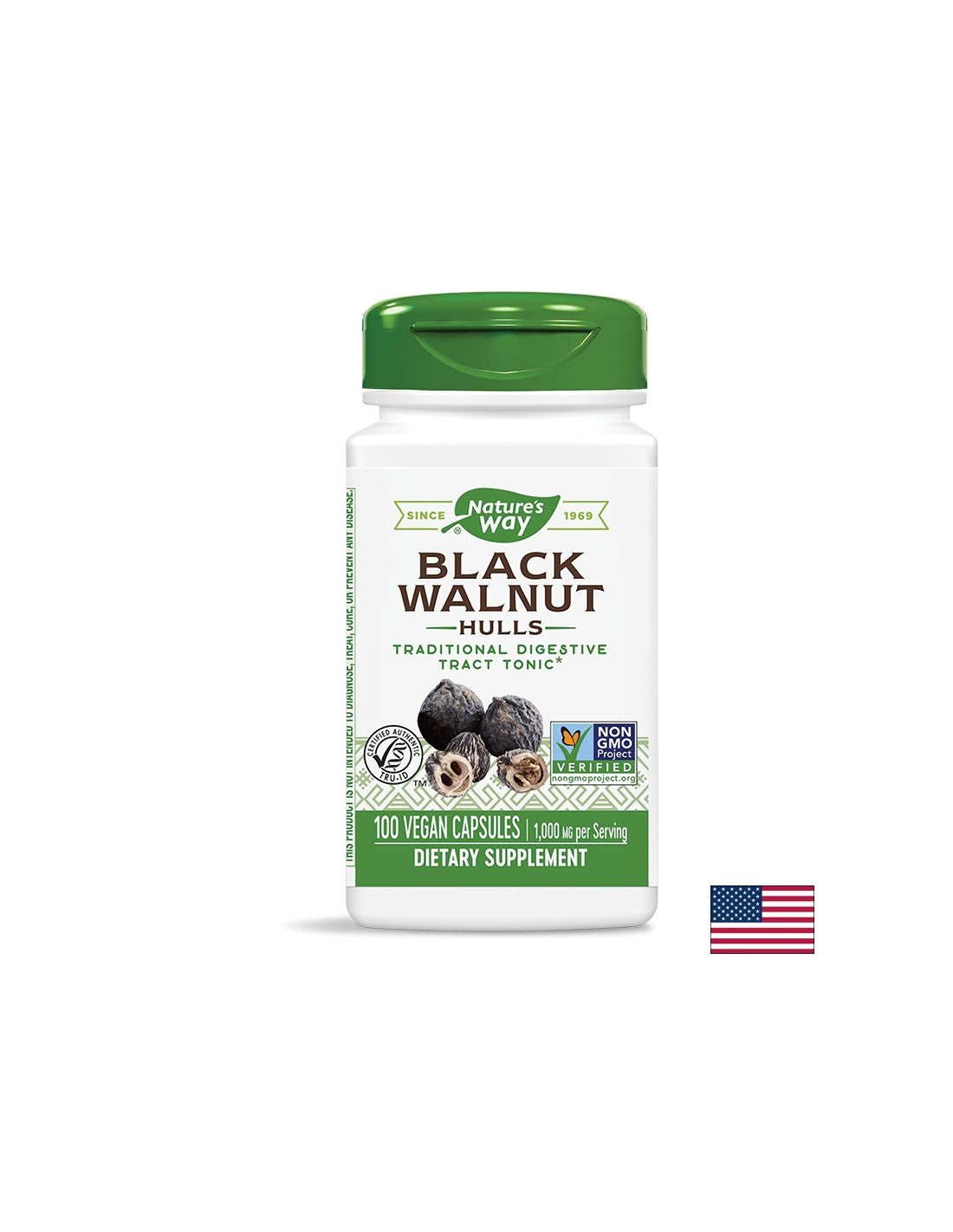 Black Walnut 500 mg - 100 capsules