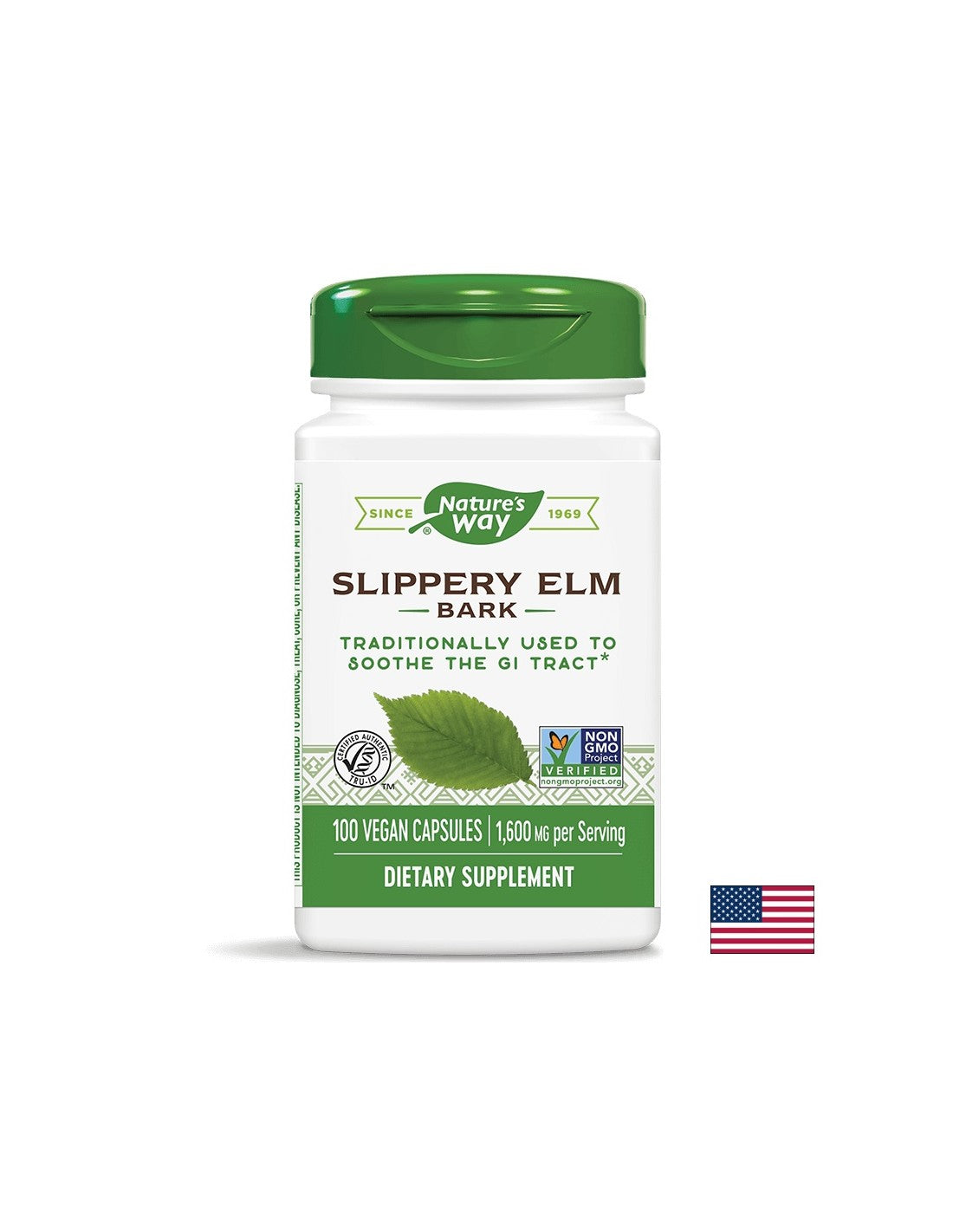 Slippery Elm 370 mg - 100 capsules