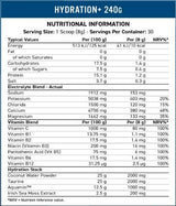 Hidratacija+ | Elektrolitų ir vitamino milteliai - 240 gramų