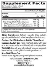 Best Omega 3 Fish Oil 1000 mg / Purified & Clear - 120 Gel Capsules