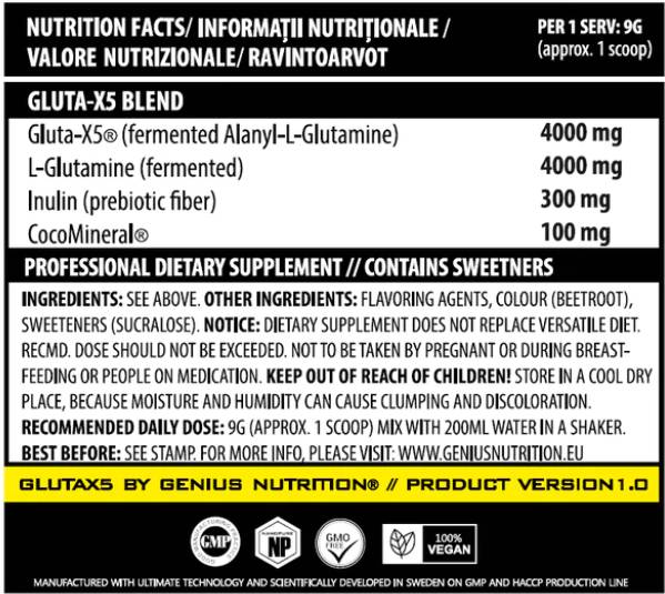 Gluta - x5 - 405 grammi