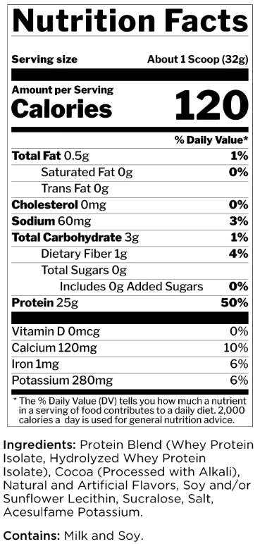 R1 Protein | 100% Whey Isolate & Whey Hydrolysate - 855-930 grams