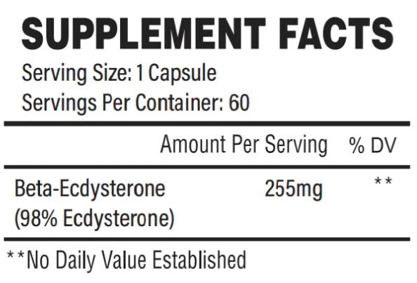 Natierlech Physeopie | Beta -ECDsyterone 255 mg - 60 Kapselen