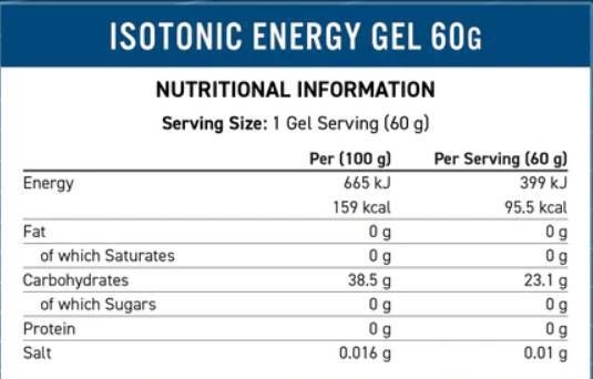 Izotonična energetska energija izdržljivosti - 60 grama