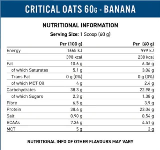 Kritický ovos | Proteínový prášok kaše - 600 gramov