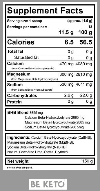 Exogenous Ketones | with BHB - 150 грама - Feel You