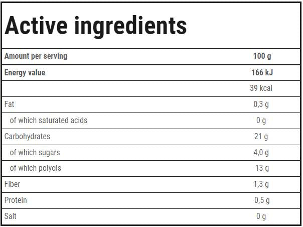 Fructe în jeleu | Zmeura 600 grame