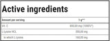 Vitamin C + L -Llysine Powder - 300 grams