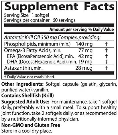 Real Krill 350 mg - 60 gel capsules