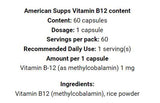 Methyl Vitamin B12 1000 MCG - 60 capsules