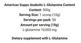 Anabolic l -Glutamine - 500 Gramm