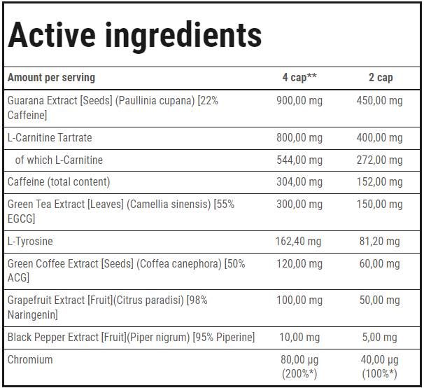 Thermo Fat Burner max | Strong Extracts - 120 capsules