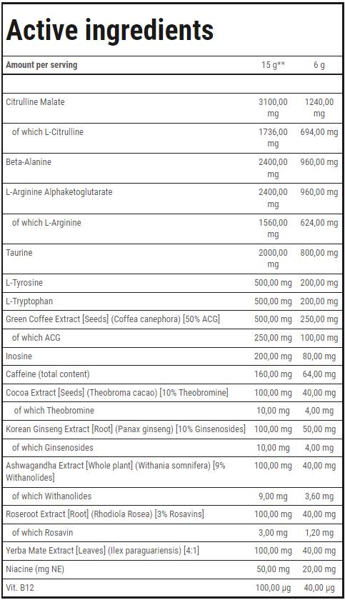 M13 | Pré - treino 270 gramas