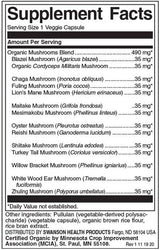 Espectro completo 14 Complexo de cogumelos 490 mg - 60 cápsulas