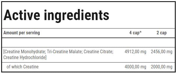 Crea xtreme | Matryca kreatynowa - 120 kapsułek