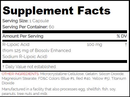 NA-R-ALA 100 mg / Stable R-ALA-60 capsules