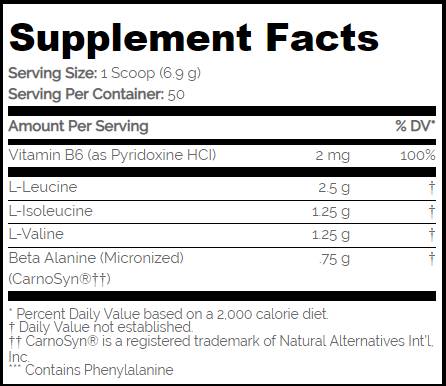 „BCAA Pro 5000“ / „Aspartame Free“ - 345 gramai