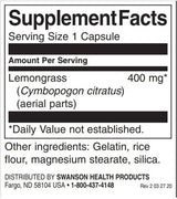 Full Spectrum Lemongrass - 60 capsules