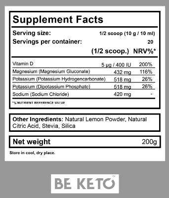 Ketolytes Powder | Keto Electrolytes - 200 грама